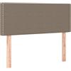 vidaXL Testiera Taupe 90x5x78/88 cm Tessuto