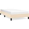 vidaXL Struttura letto senza materasso crema 80x200 cm in tessuto