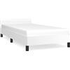 vidaXL Struttura letto con testiera senza materasso bianco 80x200 cm