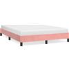 vidaXL Lettino Rosa 140x190 cm Velluto