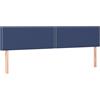 vidaXL Testiere 2 pz. Tessuto blu 80x5x78/88 cm