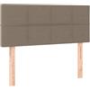 vidaXL Testiera Taupe 80x5x78/88 cm Tessuto