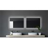 Talos Specchio da bagno a LED TALOS 80x60 cm - specchio da bagno adatto a locali umidi con illuminazione cornice in alluminio nero opaco specchio da parete cornice luminosa