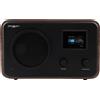 Sahaga 100244 POPradio walnuss/schwarz DAB / Bluetooth / FM Radio DAB+ / FM Digital Radio