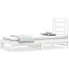 vidaXL Letto da giorno allungabile bianco 2x(90x190) cm in legno di pino massiccio