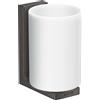 hansgrohe AXOR UNIVERSAL Rectangular godet à dents, métal, verre blanc, 42604340, 42604340