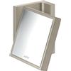 hansgrohe AXOR UNIVERSAL Rectangular Miroir de rasage, grossissement 1,7x, inclinable, cadre métal, 42649820, 42649820