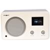 Sahaga 100300 POPworldradio DAB+/Internet/Bluetooth/FM/Spotify 2,4 Zoll TFT Display FM, Line-In, Line-Out, Dual-Wecker (Buss e Radio) Weiß