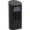 SAHAGA Radio 4W BT DAB+ FM BT Wecker Snooze SleepF. AuxIn FB sw POPTUBE SCHWARZ