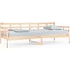 vidaXL Letto da giorno in pino massiccio 90x200 cm