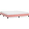 vidaXL Struttura letto rosa 180x200 cm in velluto