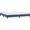 vidaXL Struttura letto senza materasso blu scuro 200x200 cm in velluto