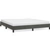 vidaXL Struttura letto senza materasso grigio scuro 160x200 cm velluto