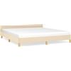 vidaXL Struttura letto senza materasso crema 180x200 cm in tessuto