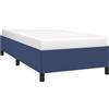 vidaXL Struttura letto senza materasso blu 90x190 cm tessuto