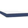 vidaXL Materasso a molle insacchettate blu 120x200x20 cm tessuto