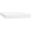 vidaXL Materasso a molle insacchettate bianco 140x200x20 cm in Pelle finta