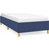 vidaXL Struttura letto senza materasso blu 80x200 cm in tessuto
