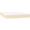 vidaXL Materasso a molle insacchettate crema 140x200x20 cm tessuto