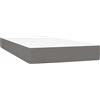 vidaXL Materasso a molle insacchettate grigio scuro 80x200x20 cm tessuto