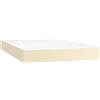 vidaXL Materasso a molle insacchettate crema 120x200x20 cm in Pelle finta