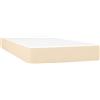 vidaXL Materasso a molle insacchettate crema 80x200x20 cm tessuto