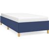 vidaXL Struttura letto senza materasso blu 90x190 cm tessuto
