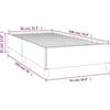 vidaXL Struttura letto senza materasso crema 90x190 cm tessuto