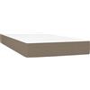 vidaXL Materasso a molle insacchettate Taupe 90x200x20 cm tessuto