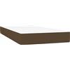 vidaXL Materasso a molle insacchettate marrone scuro 80x200x20 cm tessuto