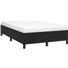 vidaXL Struttura letto senza materasso nero 120x200 cm velluto