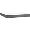 vidaXL Materasso a molle insacchettate grigio 160x200x20 cm in Pelle finta