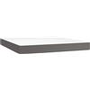 vidaXL Materasso a molle insacchettate grigio 180x200x20 cm in Pelle finta