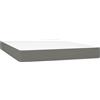 vidaXL Materasso a molle insacchettate grigio scuro 140x200x20 cm tessuto