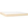 vidaXL Materasso a molle insacchettate crema 180x200x20 cm tessuto