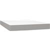 vidaXL Materasso a molle insacchettate grigio chiaro 140x200x20 cm tessuto