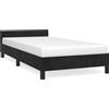 vidaXL Struttura letto con testiera senza materasso nero 80x200 cm in velluto
