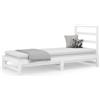 vidaXL Letto da giorno allungabile bianco 2x(90x200) cm in legno di pino massiccio