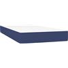 vidaXL Materasso a molle insacchettate blu 90x200x20 cm tessuto