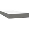 vidaXL Materasso a molle insacchettate grigio scuro 100x200x20 cm tessuto