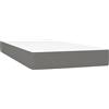 vidaXL Materasso a molle insacchettate grigio scuro 90x190x20 cm tessuto