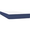 vidaXL Materasso a molle insacchettate blu 100x200x20 cm tessuto