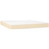 vidaXL Materasso a molle insacchettate crema 160x200x20 cm tessuto