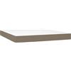 vidaXL Materasso a molle insacchettate Taupe 160x200x20 cm tessuto
