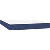 vidaXL Materasso a molle insacchettate blu 140x190x20 cm tessuto