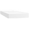 vidaXL Materasso a molle insacchettate bianco 100x200x20 cm in Pelle finta