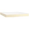 vidaXL Materasso a molle insacchettate crema 180x200x20 cm in Pelle finta