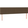 vidaXL Testiere 2 pz. Tessuto marrone scuro 100x5x78/88 cm