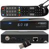 OCTAGON SFX6018 S2+IP - Ricevitore satellitare intelligente H.265 HEVC 1x DVB-S2 HD E2 Linux con funzione di registrazione, chiavetta WLAN da 300Mbit/s