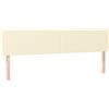 vidaXL Testiere 2 pz. Crema 90x5x78/88 cm in Pelle finta